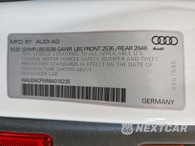 Zdjęcie 13 z 13 samochodu: 2021 AUDI A5 PREMIUM 45 VIN:WAUDACF56MA016235 - miniatura