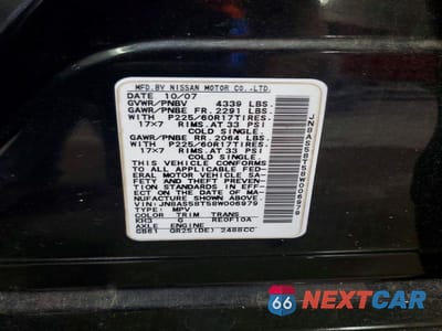Zdjęcie 13 z 13 samochodu: 2008 NISSAN ROUGE VIN:JN8AS58T58W006979 - miniatura