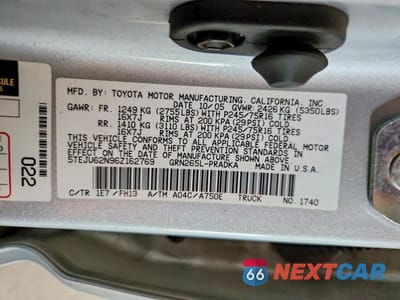 Zdjęcie 12 z 12 samochodu: 2006 TOYOTA TACOMA DOUBLE CAB PRERUNNER VIN:5TEJU62N96Z162769 - miniatura