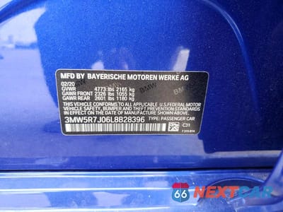 Zdjęcie 13 z 13 samochodu: 2020 BMW 330XI VIN:3MW5R7J06L8B28396 - miniatura