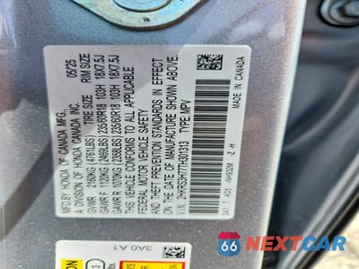 Zdjęcie 13 z 13 samochodu: 2026 HONDA CR-V EXL VIN:2HKRS3H77TH301313 - miniatura