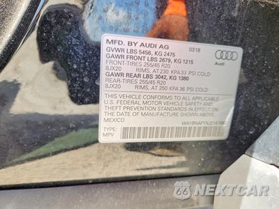 Zdjęcie 13 z 13 samochodu: 2018 AUDI Q5 PREMIUM PLUS VIN:WA1BNAFYXJ2147682 - miniatura