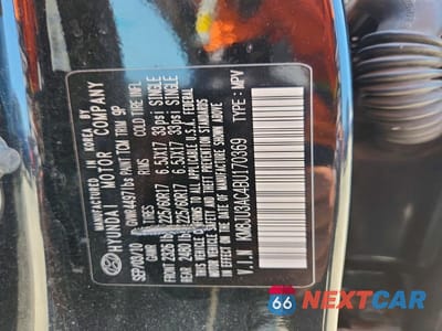 Zdjęcie 12 z 12 samochodu: 2011 HYUNDAI TUCSON GLS VIN:KM8JU3AC4BU170369 - miniatura