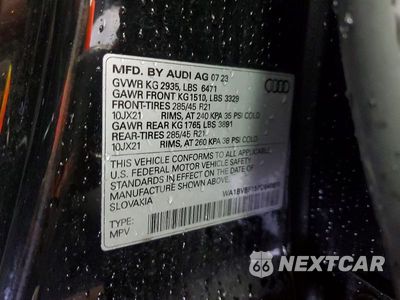 Zdjęcie 12 z 12 samochodu: 2023 AUDI Q8 PREMIUM PLUS VIN:WA1BVBF15PD040870 - miniatura