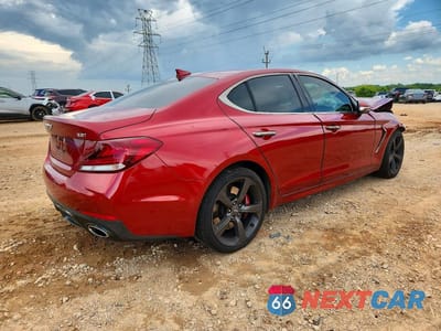 Trzecie zdjęcie samochodu z tyłu: 2019 GENESIS G70 3.3T DYNAMIC EDITION VIN:KMTG34LE2KU015357 - miniatura