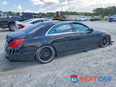 Trzecie zdjęcie samochodu z tyłu: 2015 MERCEDES-BENZ S 550 4MATIC VIN:WDDUG8FB6FA108104 - miniatura