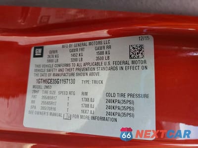Zdjęcie 12 z 12 samochodu: 2016 GMC CANYON SLE VIN:1GTH6CE35G1197130 - miniatura