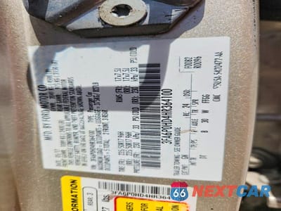 Zdjęcie 12 z 12 samochodu: 2017 FORD FUSION SE VIN:3FA6P0HD4HR364100 - miniatura
