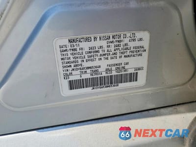 Zdjęcie 12 z 12 samochodu: 2011 INFINITI G25 SEDAN X VIN:JN1DV6AR3BM653648 - miniatura