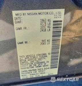 Zdjęcie 13 z 13 samochodu: 2022 NISSAN ALTIMA S VIN:1N4BL4BV9NN305304 - miniatura