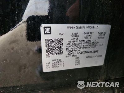 Zdjęcie 13 z 13 samochodu: 2021 CHEVROLET SUBURBAN K1500 LT VIN:1GNSKCKDXMR351592 - miniatura