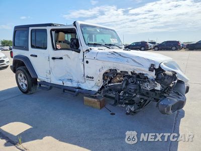 Czwarte zdjęcie samochodu z boku: 2022 JEEP WRANGLER UNLIMITED SPORT VIN:1C4HJXDG3NW165206 - miniatura