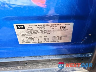 Zdjęcie 13 z 13 samochodu: 2017 BUICK ENCORE PREFERRED VIN:KL4CJASB3HB057396 - miniatura