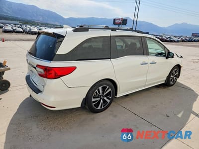 Trzecie zdjęcie samochodu z tyłu: 2019 HONDA ODYSSEY ELITE VIN:5FNRL6H96KB119213 - miniatura