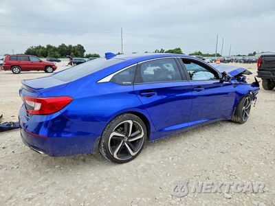 Trzecie zdjęcie samochodu z tyłu: 2020 HONDA ACCORD SPORT VIN:1HGCV1F32LA004850 - miniatura