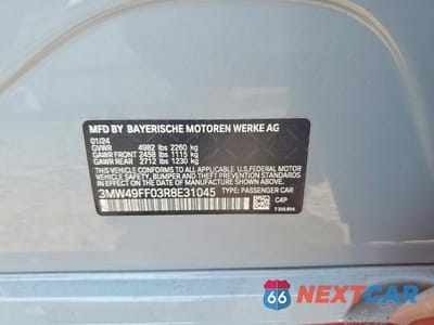 Zdjęcie 12 z 12 samochodu: 2024 BMW M340XI VIN:3MW49FF03R8E31045 - miniatura