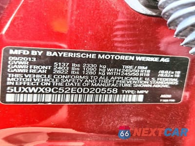 Zdjęcie 14 z 14 samochodu: 2014 BMW X3 XDRIVE28I VIN:5UXWX9C52E0D20558 - miniatura