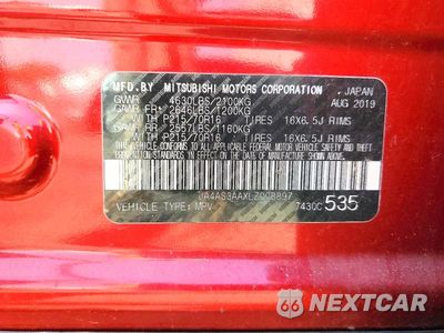 Zdjęcie 12 z 12 samochodu: 2020 MITSUBISHI ECLIPSE CROSS ES VIN:JA4AS3AAXLZ008897 - miniatura