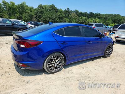 Trzecie zdjęcie samochodu z tyłu: 2020 HYUNDAI ELANTRA SPORT VIN:KMHD04LB2LU086300 - miniatura