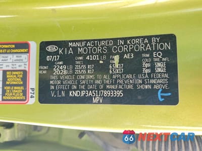 Zdjęcie 12 z 12 samochodu: 2018 KIA SOUL + VIN:KNDJP3A51J7893395 - miniatura
