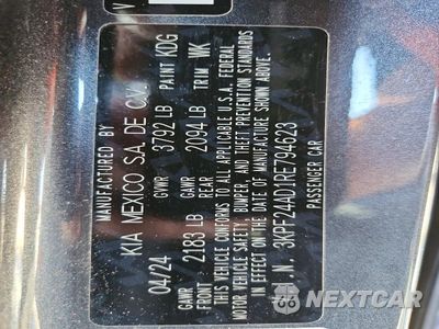 Zdjęcie 12 z 12 samochodu: 2024 KIA FORTE LXS VIN:3KPF24AD1RE794623 - miniatura
