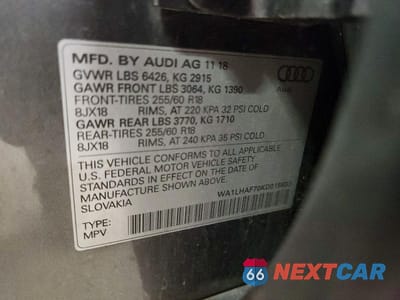 Zdjęcie 13 z 13 samochodu: 2019 AUDI Q7 PREMIUM PLUS VIN:WA1LHAF70KD019833 - miniatura