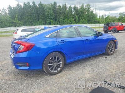 Trzecie zdjęcie samochodu z tyłu: 2021 HONDA CIVIC EX VIN:19XFC1F35ME208820 - miniatura