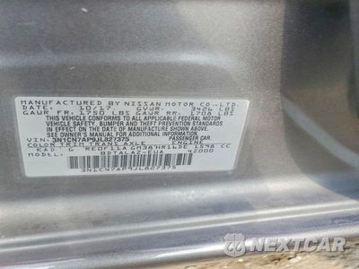 Zdjęcie 12 z 12 samochodu: 2018 NISSAN VERSA S PLUS VIN:3N1CN7AP9JL827375 - miniatura