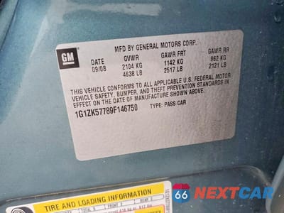 Zdjęcie 13 z 13 samochodu: 2009 CHEVROLET MALIBU LTZ VIN:1G1ZK57789F146750 - miniatura
