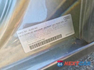 Zdjęcie 12 z 12 samochodu: 2013 AUDI A4 PREMIUM VIN:WAUBFAFL0DN041362 - miniatura