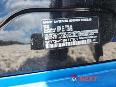 Zdjęcie 12 z 12 samochodu: 2024 BMW I4 EDRIVE 40 VIN:WBY73AW08RFT17861 - miniatura