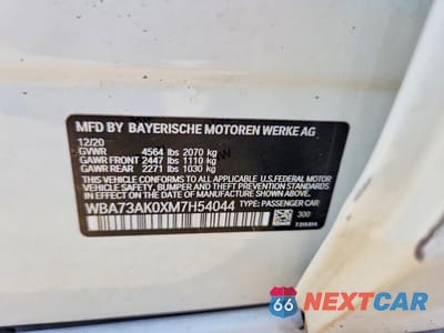 Zdjęcie 12 z 12 samochodu: 2021 BMW 228XI VIN:WBA73AK0XM7H54044 - miniatura
