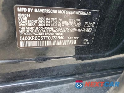Zdjęcie 13 z 13 samochodu: 2015 BMW X5 XDRIVE50I VIN:5UXKR6C57F0J73840 - miniatura