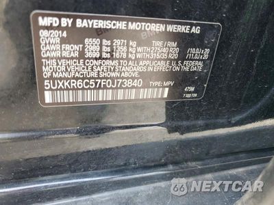 Zdjęcie 13 z 13 samochodu: 2015 BMW X5 XDRIVE50I VIN:5UXKR6C57F0J73840 - miniatura