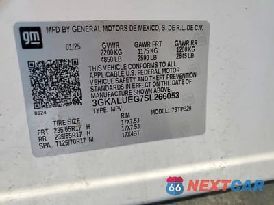Zdjęcie 14 z 14 samochodu: 2025 GMC TERRAIN ELEVATION VIN:3GKALUEG7SL266053 - miniatura