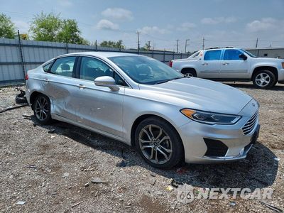 Czwarte zdjęcie samochodu z boku: 2019 FORD FUSION SEL VIN:3FA6P0CD3KR219631 - miniatura