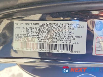 Zdjęcie 12 z 12 samochodu: 2005 TOYOTA TACOMA PRERUNNER ACCESS CAB VIN:5TETU62N95Z030568 - miniatura
