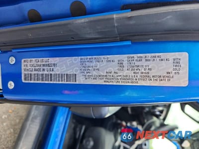 Zdjęcie 13 z 13 samochodu: 2021 JEEP WRANGLER SPORT VIN:1C4GJXAN1MW822761 - miniatura