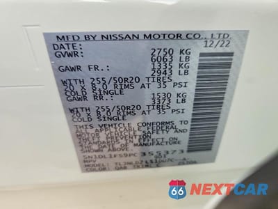 Zdjęcie 12 z 12 samochodu: 2023 INFINITI QX60 LUXE VIN:5N1DL1FS9PC355373 - miniatura