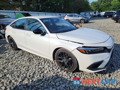 Czwarte zdjęcie samochodu z boku: 2022 HONDA CIVIC SPORT VIN:2HGFE2F57NH549337 - miniatura