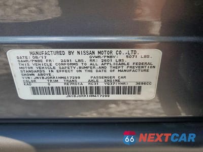 Zdjęcie 13 z 13 samochodu: 2017 INFINITI QX50 BASE VIN:JN1BJ0RR1HM417299 - miniatura