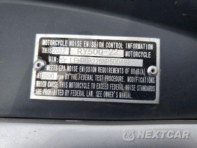 Zdjęcie 9 z 9 samochodu: 2022 CF MOTO SCOOTER VIN:LEHPCB226NR600498 - miniatura