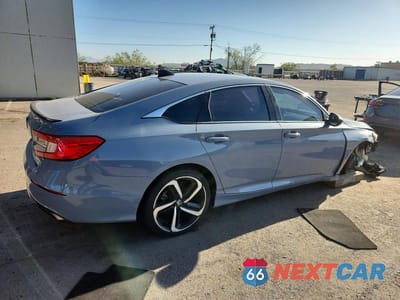 Trzecie zdjęcie samochodu z tyłu: 2022 HONDA ACCORD SPORT VIN:1HGCV1F36NA012453 - miniatura