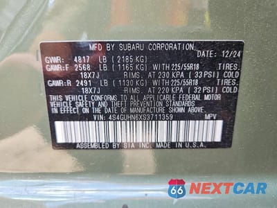 Zdjęcie 14 z 14 samochodu: 2025 SUBARU CROSSTREK LIMITED VIN:4S4GUHN6XS3711359 - miniatura