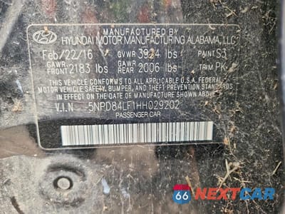 Zdjęcie 12 z 12 samochodu: 2017 HYUNDAI ELANTRA LIMITED VIN:5NPD84LF1HH029202 - miniatura