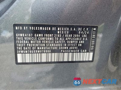 Zdjęcie 12 z 12 samochodu: 2024 VOLKSWAGEN JETTA S VIN:3VW5M7BUXRM078988 - miniatura