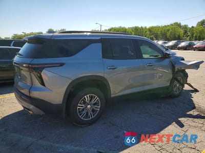 Trzecie zdjęcie samochodu z tyłu: 2025 CHEVROLET TRAVERSE LT VIN:1GNERGRS3SJ194620 - miniatura