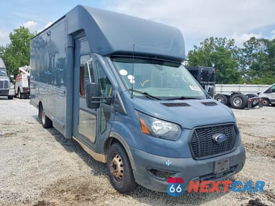 Czwarte zdjęcie samochodu z boku: 2021 FORD TRANSIT DELIVERY TRUCK VIN:1FDDF6P86MKA97225 - miniatura