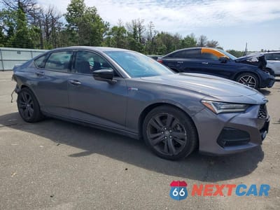 Czwarte zdjęcie samochodu z boku: 2022 ACURA TLX TECH A VIN:19UUB6F52NA002627 - miniatura