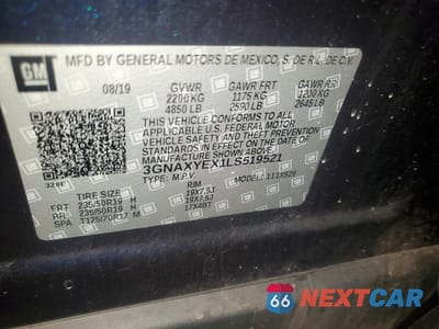 Zdjęcie 13 z 13 samochodu: 2020 CHEVROLET EQUINOX PREMIER VIN:3GNAXYEX1LS519521 - miniatura